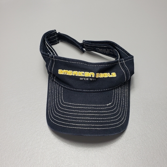 3/$15 AEO navy blue visor hat one size - Picture 1 of 6